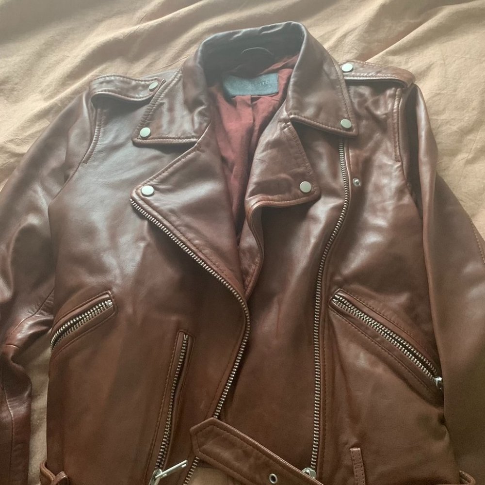 Allsaints Balfern Biker Leather Jacket